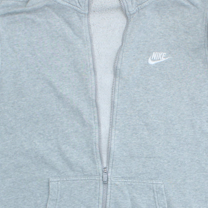 Nike Men's Grey Full Zip Hoodie S Regular Fit Sportswear