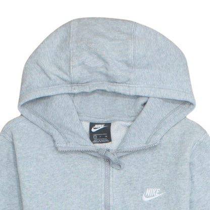 Nike Men's Grey Full Zip Hoodie S Regular Fit Sportswear