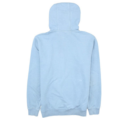 Napapijri Men's Blue Pullover Hoodie Size M Logo Cotton Fleece