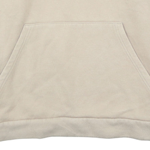 Adidas Men Beige Pullover Hoodie L Beige Fleece Sportswear