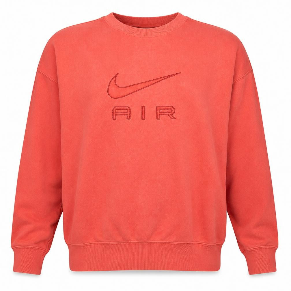 Nike Men's Red Air Logo Pullover Sweatshirt Size L