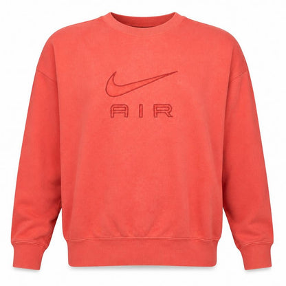 Nike Men's Red Air Logo Pullover Sweatshirt Size L