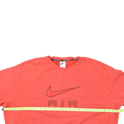 Nike Men's Red Air Logo Pullover Sweatshirt Size L