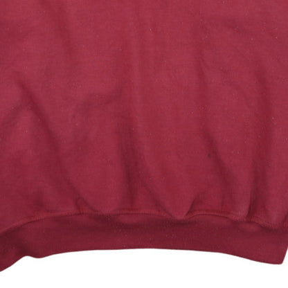 Reebok Men's Red Embroidered Logo Sweatshirt Size L Retro Pullover