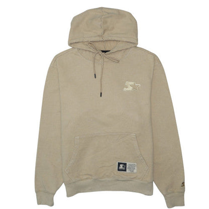 Starter Men's Beige Pullover Hoodie Medium Fleece Regular Fit
