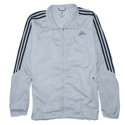 Adidas Men's White XL Windbreaker Running Jacket