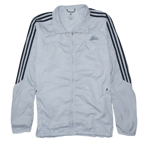 Adidas Men's White XL Windbreaker Running Jacket