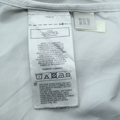 Adidas Men's White XL Windbreaker Running Jacket