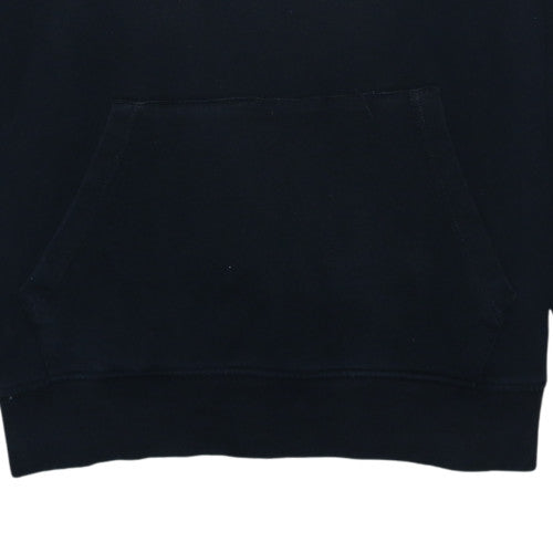 Quiksilver Womens Black Pullover Hoodie L Cotton Blend Logo Detail