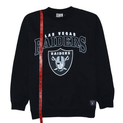 NFL Authentic Womens Black Las Vegas Raiders Graphic Pullover Sweatshirt M