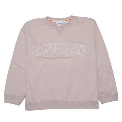 Timberland Womens Beige Cotton Blend Crew Neck Pullover Sweatshirt XL