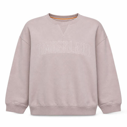 Timberland Womens Beige Cotton Blend Crew Neck Pullover Sweatshirt XL