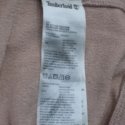 Timberland Womens Beige Cotton Blend Crew Neck Pullover Sweatshirt XL