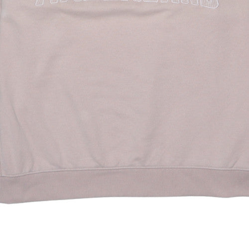 Timberland Womens Beige Cotton Blend Crew Neck Pullover Sweatshirt XL