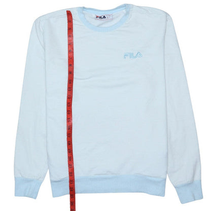 Fila Womens Light Blue Crew Neck Pullover Sweatshirt Size L