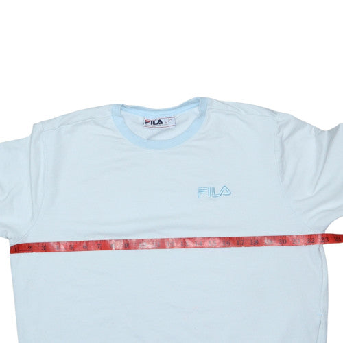 Fila Womens Light Blue Crew Neck Pullover Sweatshirt Size L