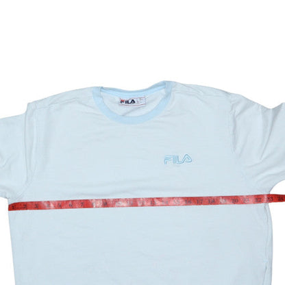 Fila Womens Light Blue Crew Neck Pullover Sweatshirt Size L
