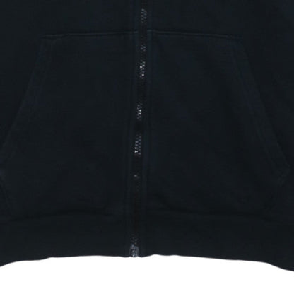 Puma Womens Black L Full Zip Hoodie with Logo Print