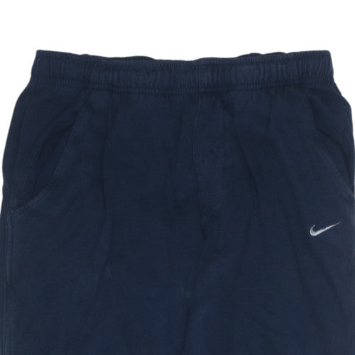 Nike Men's Blue Fleece Track Pants Size L Straight Leg Activewear
