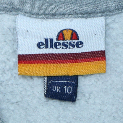 Ellesse Men's Grey Pullover Hoodie Size 10 Logo Graphic Sweatshirt