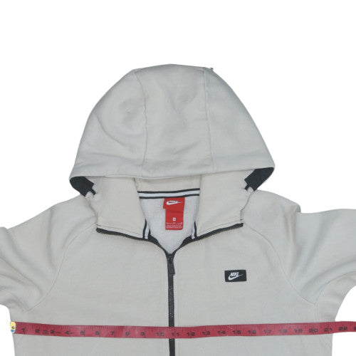 Nike Men's Beige Full Zip Fleece Hoodie Size M