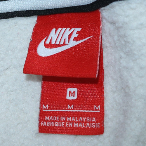 Nike Men's Beige Full Zip Fleece Hoodie Size M