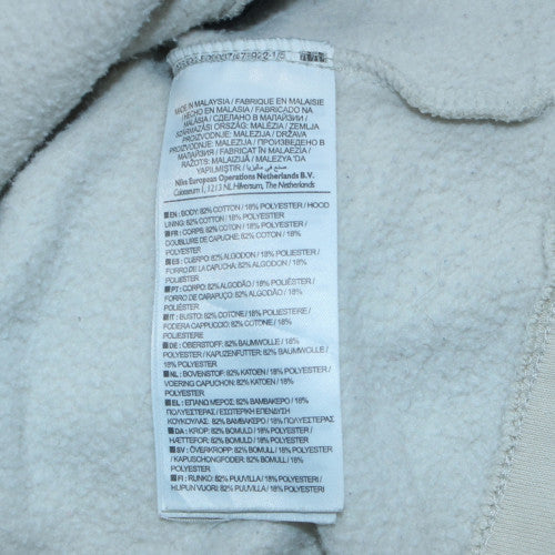 Nike Men's Beige Full Zip Fleece Hoodie Size M