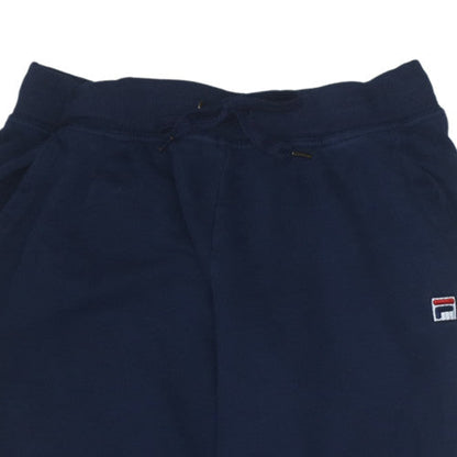 FILA Men's Blue Jogger Trousers L Regular Fit Fleece Activewear