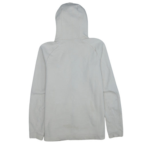 Nike Men's White Full Zip Hoodie M Fleece Sweatshirt