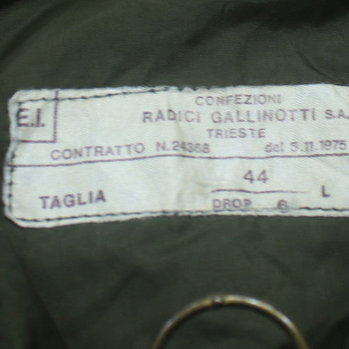 Radici Gallinotti Men’s Green Military Parka Jacket Size 44