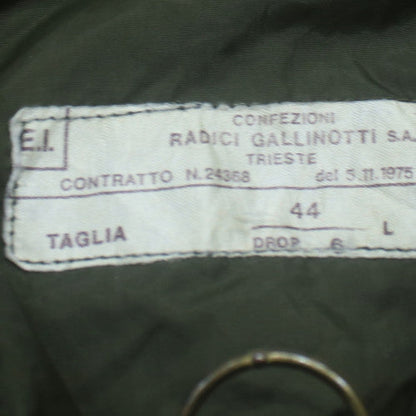 Radici Gallinotti Men’s Green Military Parka Jacket Size 44