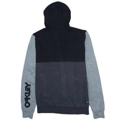 Oakley Men’s Grey Full Zip Hoodie Fleece Medium Regular Fit