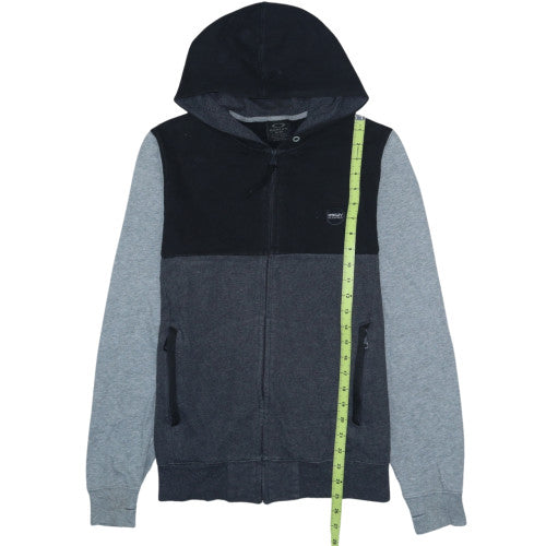 Oakley Men’s Grey Full Zip Hoodie Fleece Medium Regular Fit
