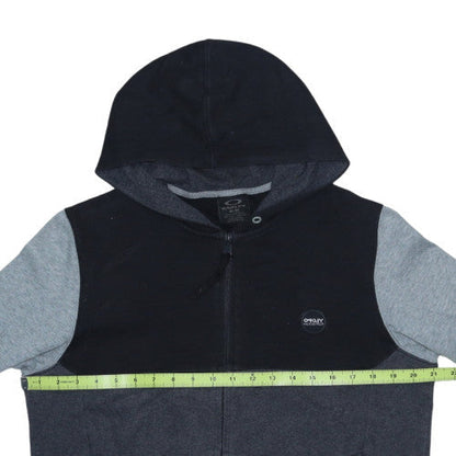 Oakley Men’s Grey Full Zip Hoodie Fleece Medium Regular Fit