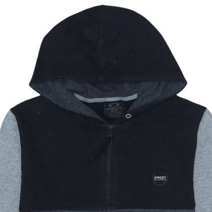 Oakley Men’s Grey Full Zip Hoodie Fleece Medium Regular Fit