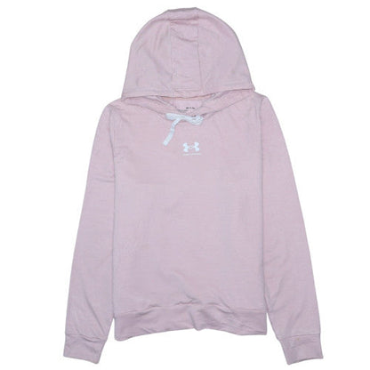 Under Armour Women Pink Small Pullover Hoodie Relaxed Fit Sportswear
