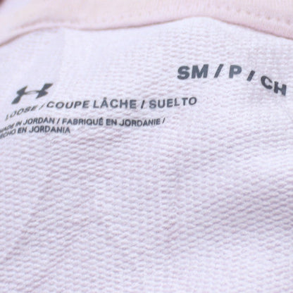 Under Armour Women Pink Small Pullover Hoodie Relaxed Fit Sportswear