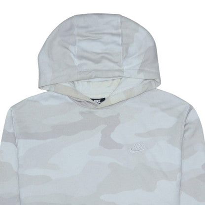 Nike Men's Beige Camouflage Pullover Hoodie M Regular Fit