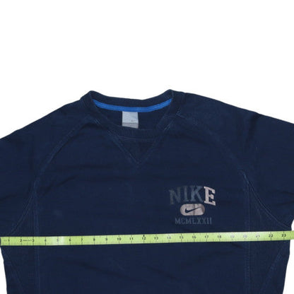 Nike Men's Navy Blue Crew Neck Sweatshirt XL Cotton Blend
