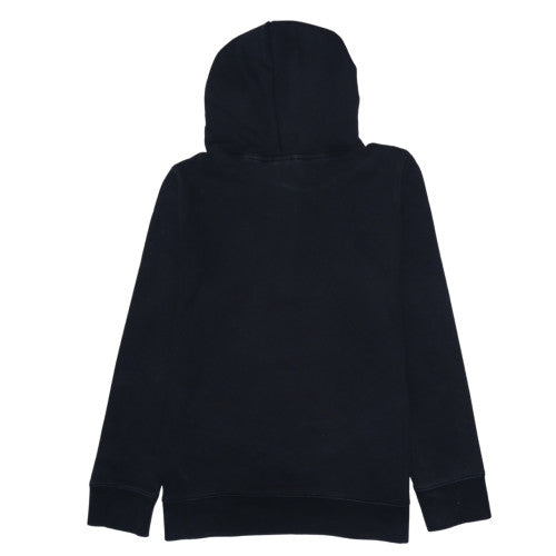 Adidas Women Black Trefoil Hoodie Size 14 Pullover Cotton Sweatshirt