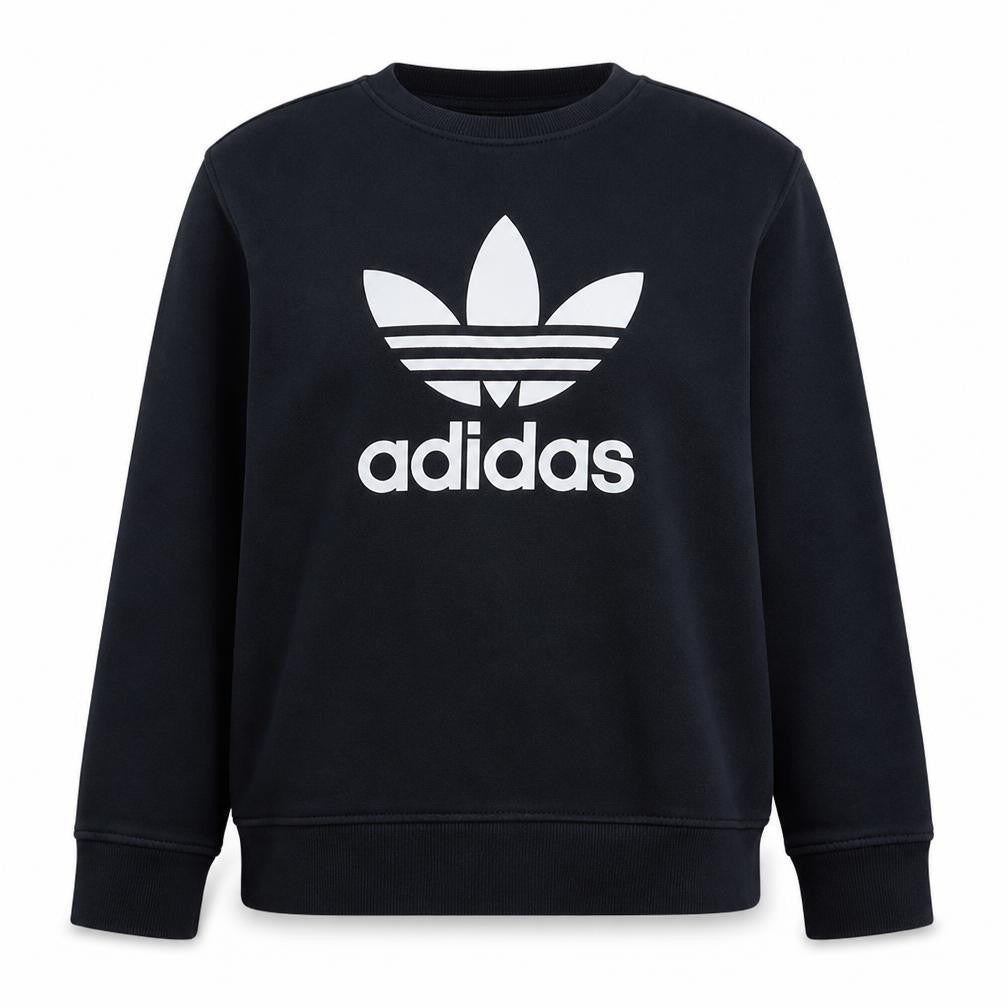 Adidas Womens Black Crew Neck Pullover Sweatshirt UK 20