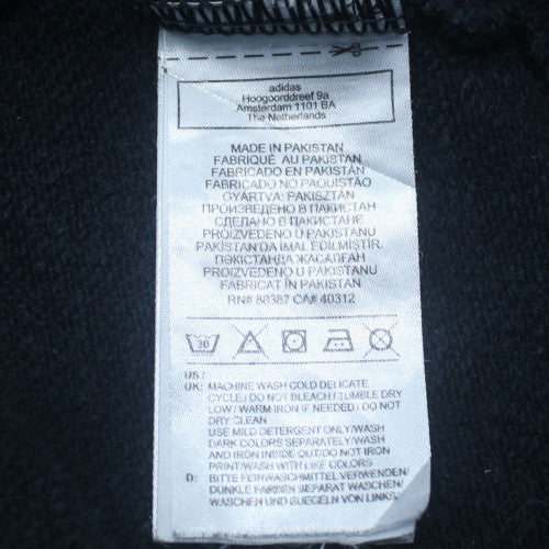 Adidas Womens Black Crew Neck Pullover Sweatshirt UK 20