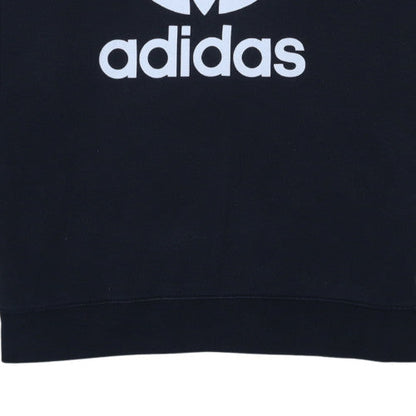 Adidas Womens Black Crew Neck Pullover Sweatshirt UK 20