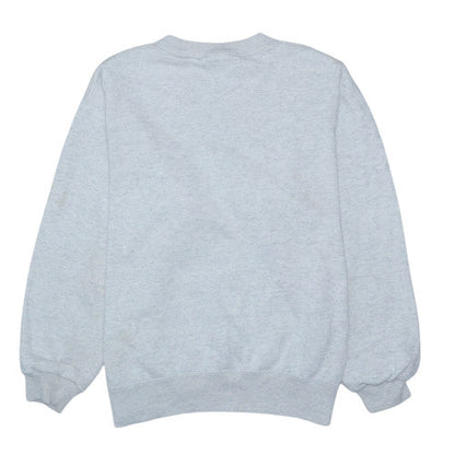 Champion Womens Grey Small Pullover Sweatshirt Logo Crew Neck