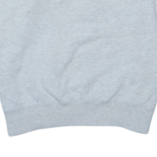 Champion Womens Grey Small Pullover Sweatshirt Logo Crew Neck