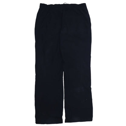 Adidas Women Black Size 12 Track Pants Straight Leg Sports Trousers