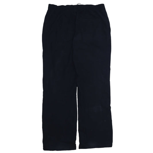 Adidas Women Black Size 12 Track Pants Straight Leg Sports Trousers