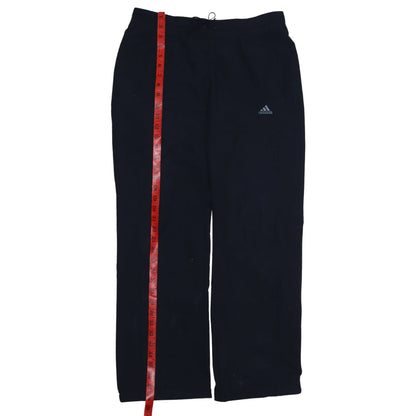 Adidas Women Black Size 12 Track Pants Straight Leg Sports Trousers