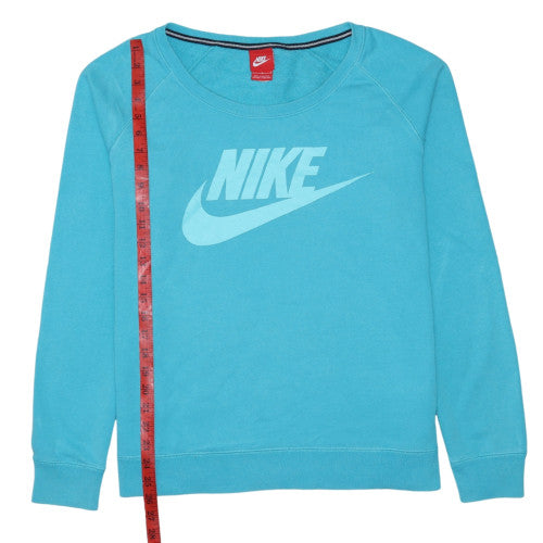 Nike Women's Blue Crew Neck Pullover Sweatshirt Size M