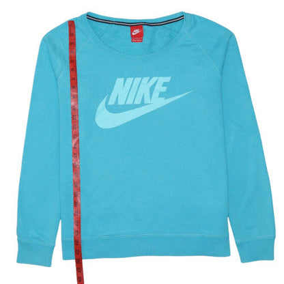 Nike Women's Blue Crew Neck Pullover Sweatshirt Size M